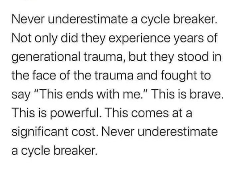 Never Underestimate A Cycle Breaker